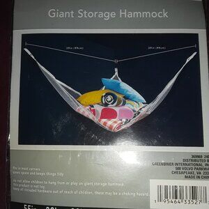 Giant Storage Hammock with Hooks, 55x39 in.
